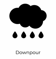 Weather Downpour Vector