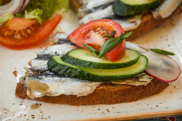 Ukrainian national meal in Odessa