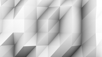 Abstract 3d rendering of triangulated surface. Modern background.