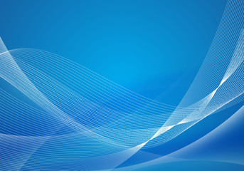 Blue and white wave abstract background