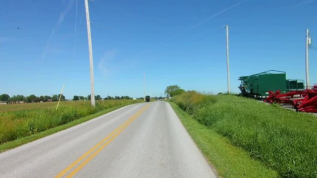 Driving Along Amish Countryside Came Across a Horse and Buggy