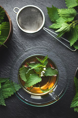 Phytotherapy nettle infusion, natural medicine