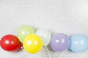 Flat lay composition of birthday elements with copyspace