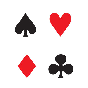 Playing Card Icon In Flat Style Vector For Apps, UI, Websites. Black Vector Icon