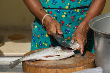 prepare fresh fish before cooking
