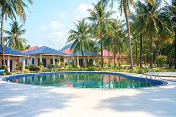 swimming pool in hotel