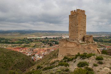 Fototapeta na wymiar Cadrete's castle old spanish castle