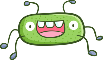 Funny and cute spider expression in cartoon style