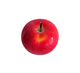 Ripe red apple isolated on a white background