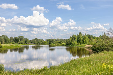 Neighborhood of the city Vyshny Volochyok. Tsna River