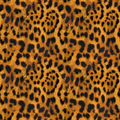 Fototapeta na wymiar Seamless Fur Pattern Texture Jaguar