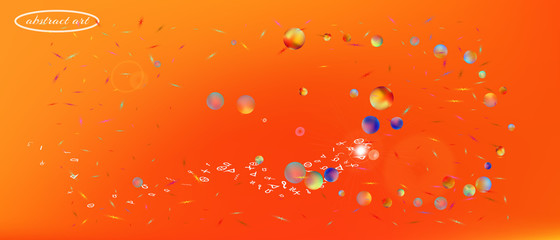 Funny abstract ultra wide space background 