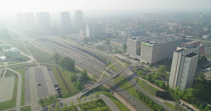 Katowice we mgle