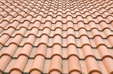 New roof with ceramic tiles