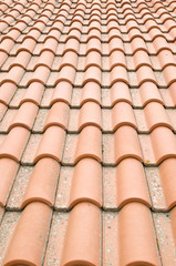 New roof with ceramic tiles