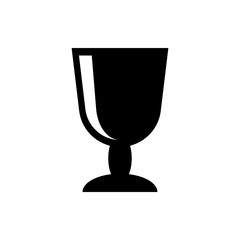 a glass of red wine flat vector icon