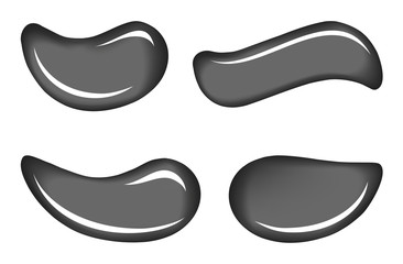 White skin cosmetic cream vector drops