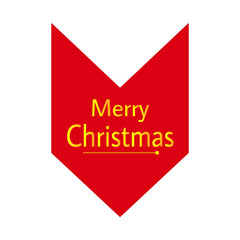 Merry christmas tag design