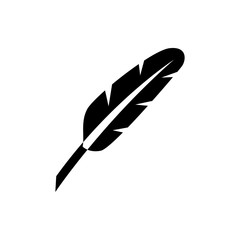 feather flat vector icon