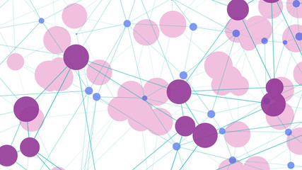 Randomly chaotic polygon shapes, dynamic digital technology abstraction