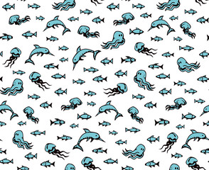 Fish. Vector drawing