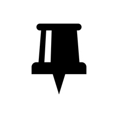 pushpin flat vector icon