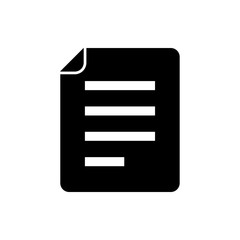 document flat vector icon
