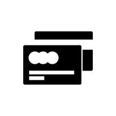 Obraz premium credit card flat vector icon