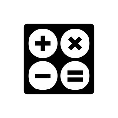 Fototapeta premium calculator flat vector icon