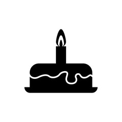 Fototapeta premium cake flat vector icon