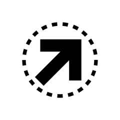 up arrow flat vector icon