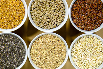 Mixed Healthy Dry Seeds and Grains