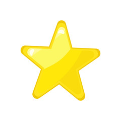 Star vector icon. Cute star isolated 