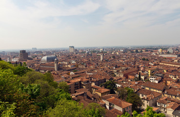 Brescia, view from castle hill