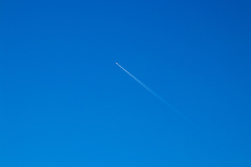 airplane in the sky
