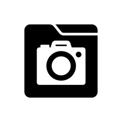 camera flat vector icon