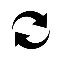 synchronization flat vector icon