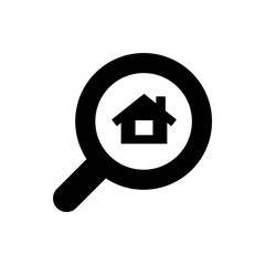 housing search flat vector icon