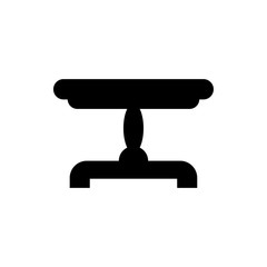 vintage table flat vector icon