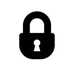 padlock flat vector icon