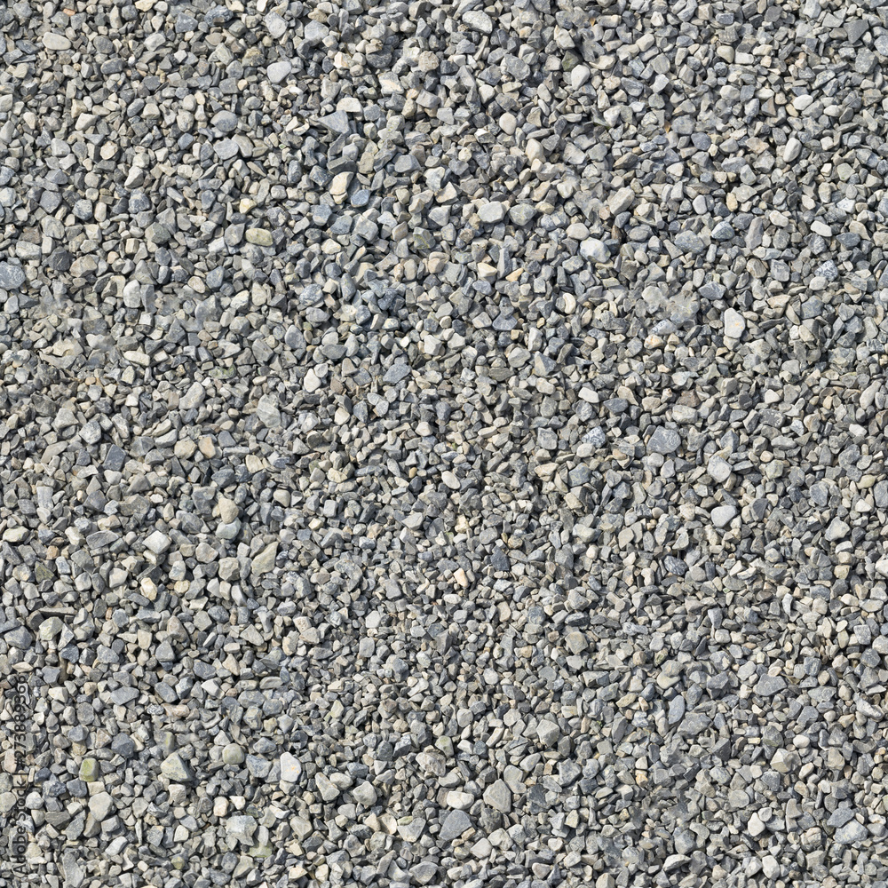 Wall mural Fine gravel close-up of gray.Background or texture