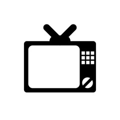 TV flat vector icon
