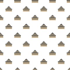 Tall church pattern seamless vector repeat for any web design