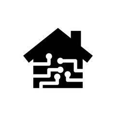 smart house flat vector icon