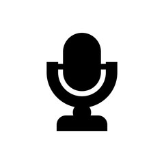 microphone flat vector icon