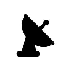 satellite dish flat vector icon