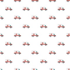 Ambulance pattern seamless vector repeat for any web design