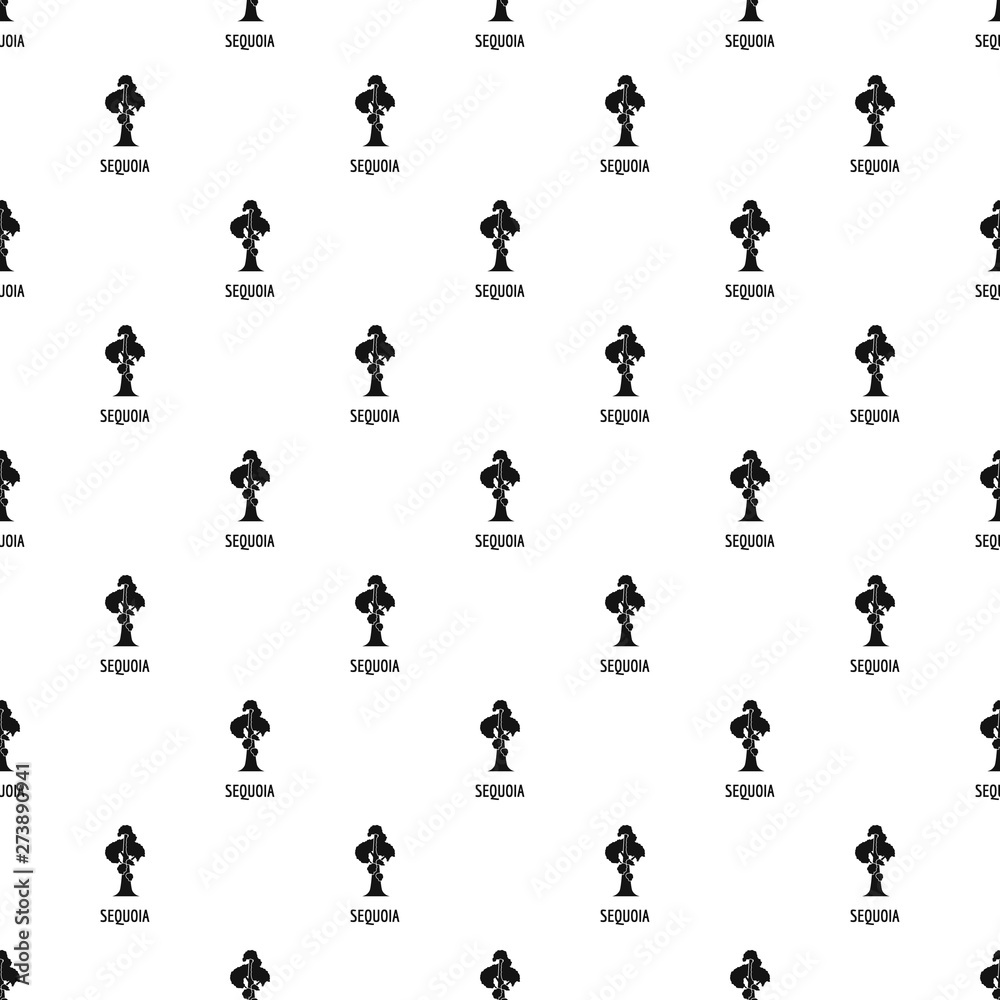 Poster sequoia pattern seamless vector repeat geometric for any web design