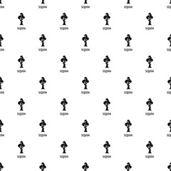 Naklejka premium Sequoia pattern seamless vector repeat geometric for any web design