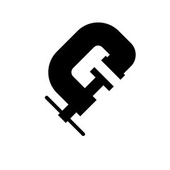 clamp flat vector icon